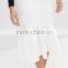 Apparel high quality clothing bodycon cotton white lady skirt with mermaid