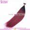 Wholesale cheap ombre color #1b/99j brazilian tape hair extensions silky straight tape hair
