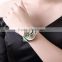 Hot wristwatch leather strap women flower watch