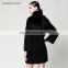 20l5 new style black knitted mink fur winter coat on sale