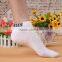 Custom White color golf ankle socks,mens white sport ankle socks