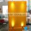 yellow color Acrylic water fountain for indoor decoration