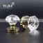 bedroom furniture lock zinc alloy glass door knob handle