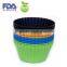 Durable fancy mini silicone cupcake liners