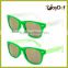 2016 CE promotional Custom printed logo UV400 mirrored lens sun glasses nanjing manufcaturer
