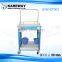 CE FDA ISO transfusion trolley,hospital trolley,hospital crash cart medical trolley