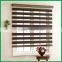 Double Layer Window Roller Shades Blinds Solar Zebra Fabric zebra blind curtain
