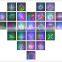 1W Emitting Full color RGB animation event lighting LOGO projector