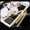 Golden color Portable Metal Tube Makeup Nylon Fiber Retractable Lip Brush