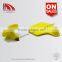 TPU ear tag for calf in yellow 60*56 mm