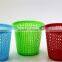Durable plastic mesh 16 litre waste bins perforated plastic trash can