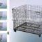 Galvanized Iron Wire Mesh 6mm Stackable Lockable Metal Storage Cage