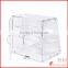 3 tires acrylic doughnut display case bakery display cabinet