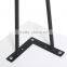 Hot item metal solid steel black color 16 inch 2 rod metal hairpin leg for coffee table
