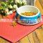 Convenient cute plastic pet food mat Premium FDA Food Grade TPE, BPA Free
