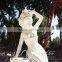 outdoor landscape decoration stone carving woman pouring water statue