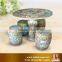 Chinese style high quality blue and white ceramic cheap used furniture in hot sale