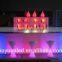elegant fashionable RGB 16 colors changing led straight bar counter, bar furniture with led light