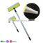universal silicone wiper blade, telescoping long handled window wiper