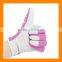 Pink Gardening Gloves With Goatskin Hand Protection Safety Work Gloves Fashionable Ladies Garden Gloves