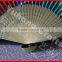 Best selling bamboo paper fan with two sides printing