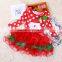 2015 New Christmas Girls Dress Long-Sleeve Dot Dresses Kids Cotton Children's Christmas gift Party Costume princess dress
