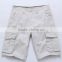 American style Cotton Twill Beige Color Cargo Shorts for men