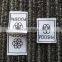 2017 qingdao custom high quality jeans woven labels,labels for clothing