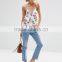 tiered floral cami top lined chiffon women wear