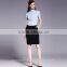 Ladies Fashion Short Sleeve Front Facing Placket Formal Shirt