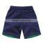 Navy Blue Drawstring Contrast Inner Band Board Shorts for Men