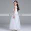 2017 new design baby girl wedding dress lace hollowed out wedding dress