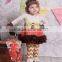 christmas embroidery stripe custom kids wholesale pajamas