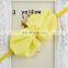 Chiffon bows with fine elastic hair band girls hair Europe neonatal Headband