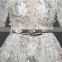 HMY-E0452 Backless Design Bateau Neckline Short Sleeve Sequin Lace Applique short sleeve wedding dressSexy Bridal Dress 2017