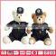 Customized Soft Police Bear Toy With Police Uniform & Hat