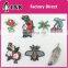 fashion Sew on 3D Sequin flower rhinestone beaded patches