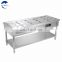 Hotel restaurant thermal insulation food warmer stainless steel food warmer container gasbainmarie