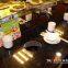 Customized restaurant stainless steel buffet hot pot conveyor belt system