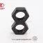 Custom Black Hexagon Lock Nuts