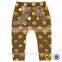 Infant Gold Polka Dots Mint Green Pants Toddlers Stretchy Cotton Harem Pants Newborn Baby Pants