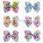 Sequin Unicorn Hair clips Baby Girl Shiny Boutique Hairpins Colorful Barrettes 6Colors