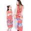 2019 Summer mommy and me family wear womens red stripes lace ruffle maxi daughter dresses (this link for girls,1-12years)