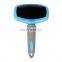 Wholesale pet comb stainless steel hair removal cat and dog scratcher fur brush