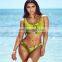 2019 hot sale new style sexy snake pattern bikini women swimsuit two pieces bikini female