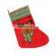 Promotion Factory Price Deer Pattern Bulk Christmas Stockings for Kids