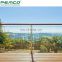Deck Inox Square Side Mounted Glass Balustrade Balcony Stainless Steel Glass Railing Prices