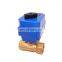 CTF001 ss304 auto return double union modulating actuator electric ball valve