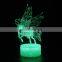 Horse 3D Illusion Lamp Holiday Decor 3D LED Night Light 3D LED Table Lamp