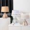 New korean hotel home decor nightstand lamp exquisite ceramic warm table lamp for bedroom